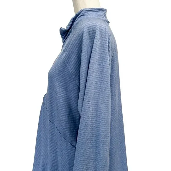 Eddie Bauer Pullover 2XL Tall Women's Blue 1/4 Zip Hiking Outdoors Athletic - Picture 7 of 13